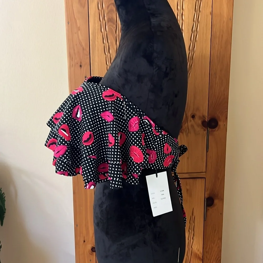 NWT unique vintage 1950s‎ retro swim top XXL
